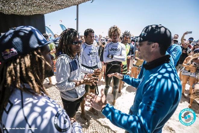Day 3 – The final four - Airton, Jan Marcos, Matchu and Paulino – GKA Kitesurf World Tour Tarifa ©  Ydwer van der Heide